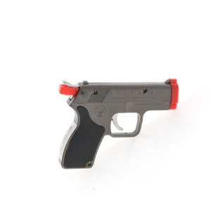 Click It Pistol Torch Lighter With Laser Gun Metal Gray~ #65-9072