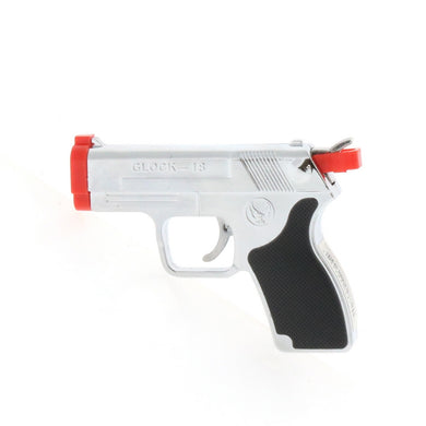 Click It Pistol Torch Lighter With Laser Silver ~ #65-9072
