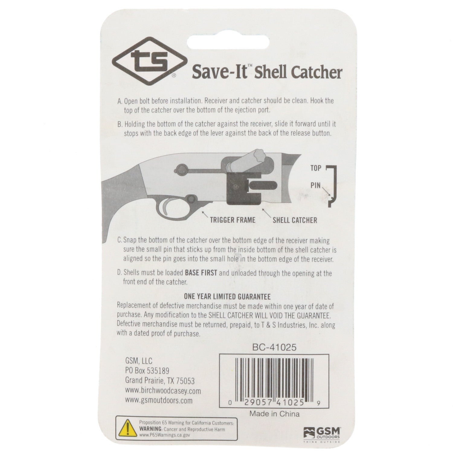 Save-It™ Shell Catcher, 1 Catcher - Right-Handed, BIRCHWOOD CASEY  ACCESSORIES, HUNTING SUPPLIES, EQUIPMENT AND POLICE SHOOTING