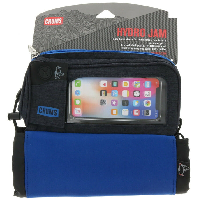 Chums Hydro Jam Fanny Waist Pack Bag Water Bottle Phone Pouch Blue ~ #14051
