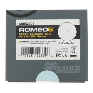 Sig Sauer Romeo5 2 MOA Red Dot Sight 1x20 ~ #SOR52001