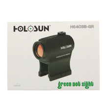 Load image into Gallery viewer, Holosun Green Dot Sight 2 MOA Dot ~ #HE403B-GR