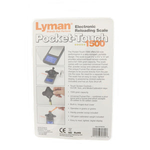 Lyman Pocket Touch 1500 Electronic Reloading Scale 7750725 ~ New