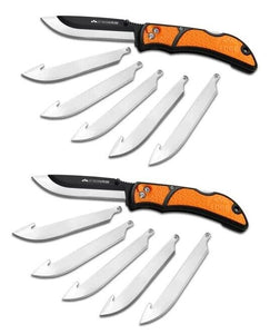 Outdoor Edge 3.5" Razorlite EDC (Orange) Knife ~ RLB-30 ~ 2-Pack