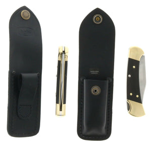 2 Buck Knives Ranger Folding Knife & Leather Sheath 0112BRS-B ~ New
