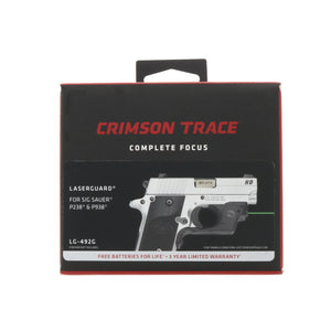 Crimson Trace Complete Focus LaserGuard For Sig Sauer P238 & P938 ~ #LG-492G