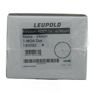 Leupold Freedom RDS 1x34mm 1-MOA Dot Sight ~ #180092