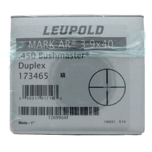 Leupold Mark AR 3-9x40 .450 Bushmaster Duplex ~ #173465