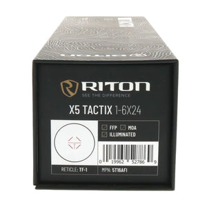 Riton X5 Tactix 1-6x24 Illuminated TF-1 Reticle Rifle Scope ~ #5T16AFI