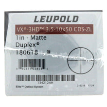 Load image into Gallery viewer, Leupold VX-3HD 3.5-10x50 Matte Duplex ~ #180618