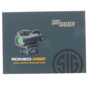 Sig Sauer Romeo-MSR 1x20mm Compact Green Dot Sight ~ #SOR72002