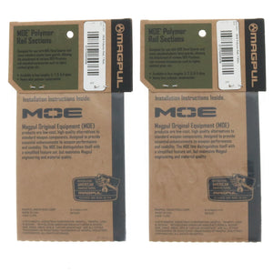 (2) Magpul MOE Polymer Rail Sections ~ #MAG407BLK
