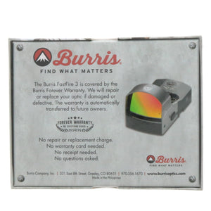 Burris FastFire III 3 MOA Red Dot Reflex Sight With Picatinny Mount ~ #300234