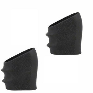 Hogue Handall Universal Rubber Grip Sleeve: Black: Fits All Glocks & Most Semi-Auto Pistols ~ #17000 ~ 2 Pack