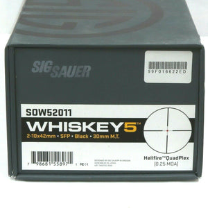Sig Sauer Whiskey5 Hellfire Quadplex 2-10x42mm Black 30mm M.T. ~ #SOW52011