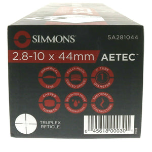 Simmons Aetec 2.8-10x44mm Edge to Edge Clarity ~ #5A281044