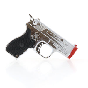 Silver Pistol Lighter With Laser ~ #J9111