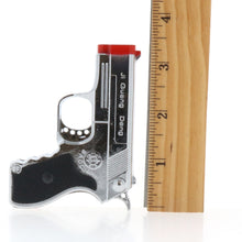 Load image into Gallery viewer, Silver Pistol Lighter With Laser ~ #J9111