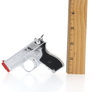 Silver Pistol Lighter With Laser ~ #J9111